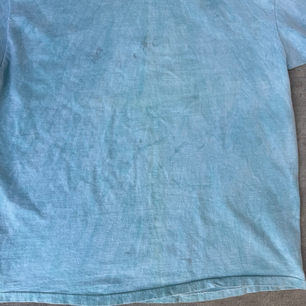 Vintage Hanes Beefy-T Pismo Beach California Graphic T-Shirt Teal XL USA Made - Picture 8 of 8